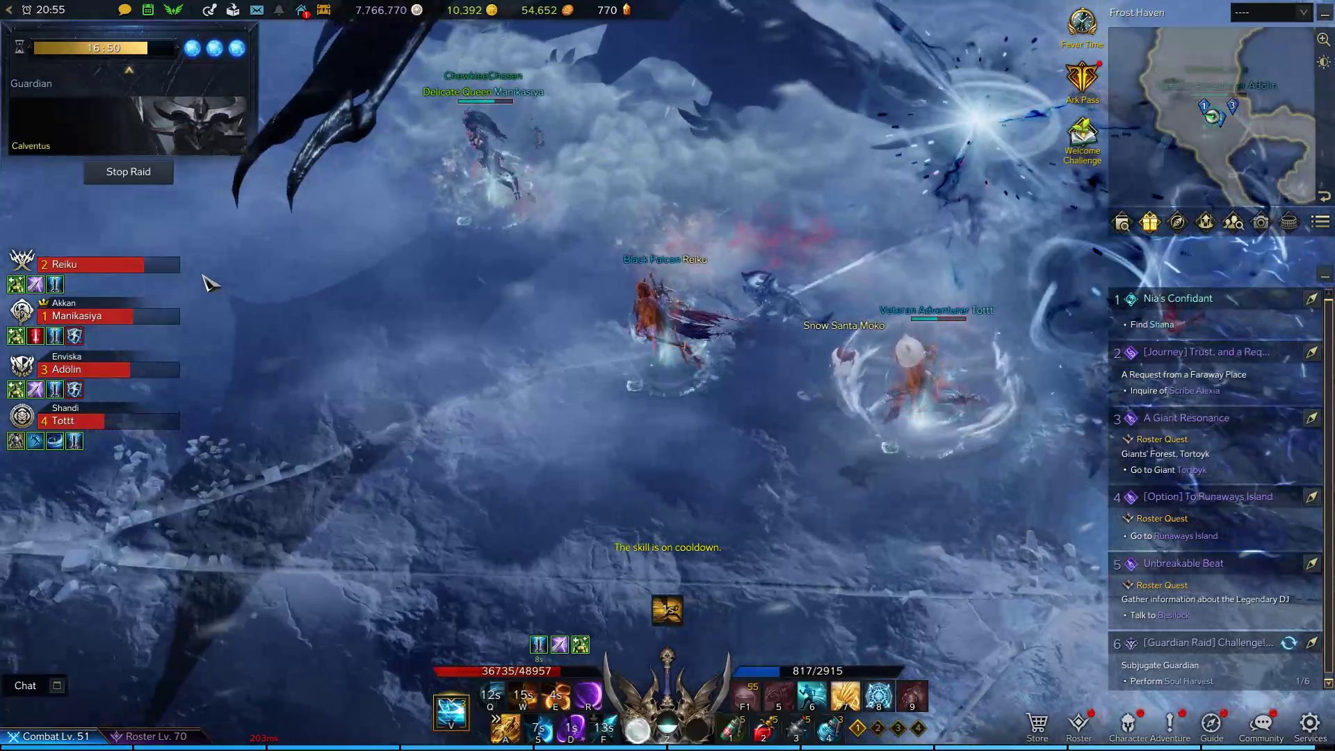 Calventus Frontal Splitting Orb Skill