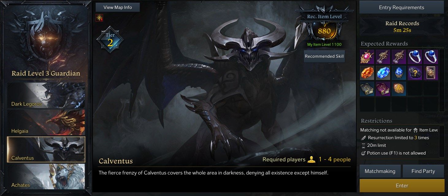 Calventus Lost Ark Boss Guide Calventus Level 3 Guardian Raid Boss