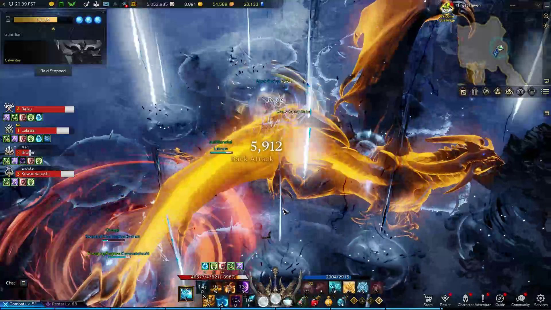 Calventus Shadow Rain Skill