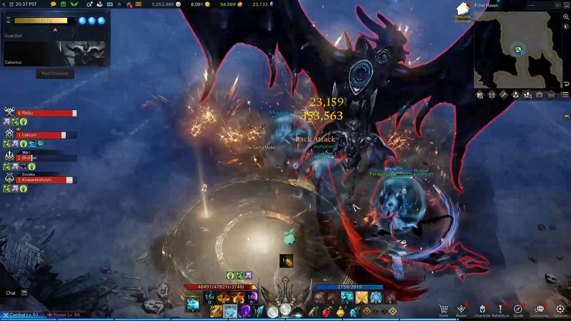 Calventus in Combat