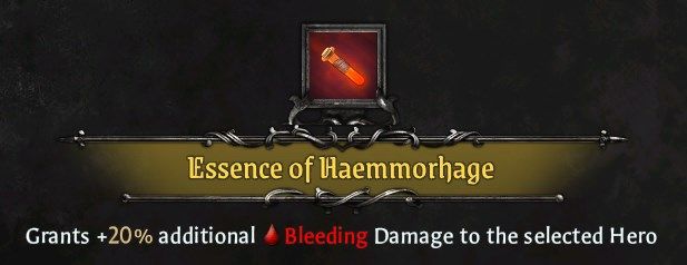 Champion Equipment - Essence of Haemmorhage