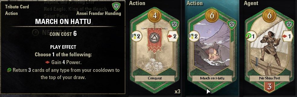 ESO Ansei Frandar Hunding March on Hattu and No Shira Poet Cards