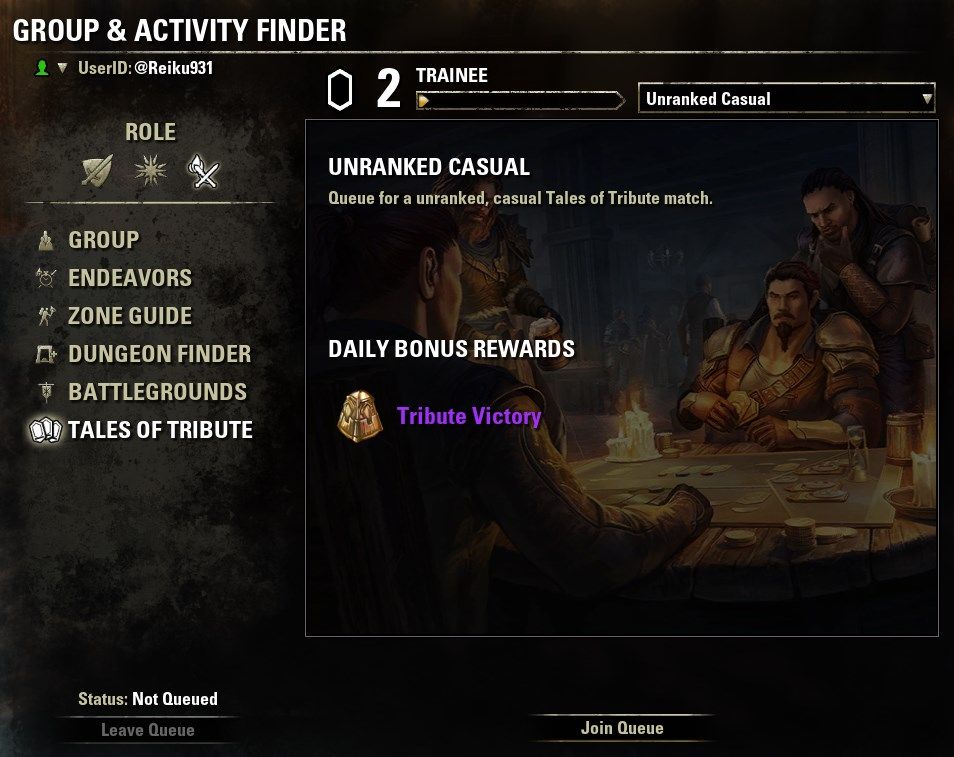 ESO Tales of Tribute Group &amp; Activity Finder