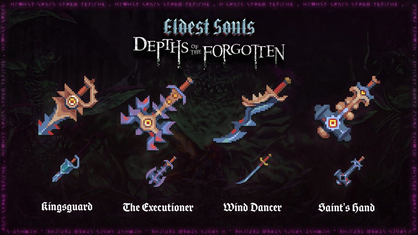 Eldest Souls Depths of the Forgotten New Unlockable Weapons