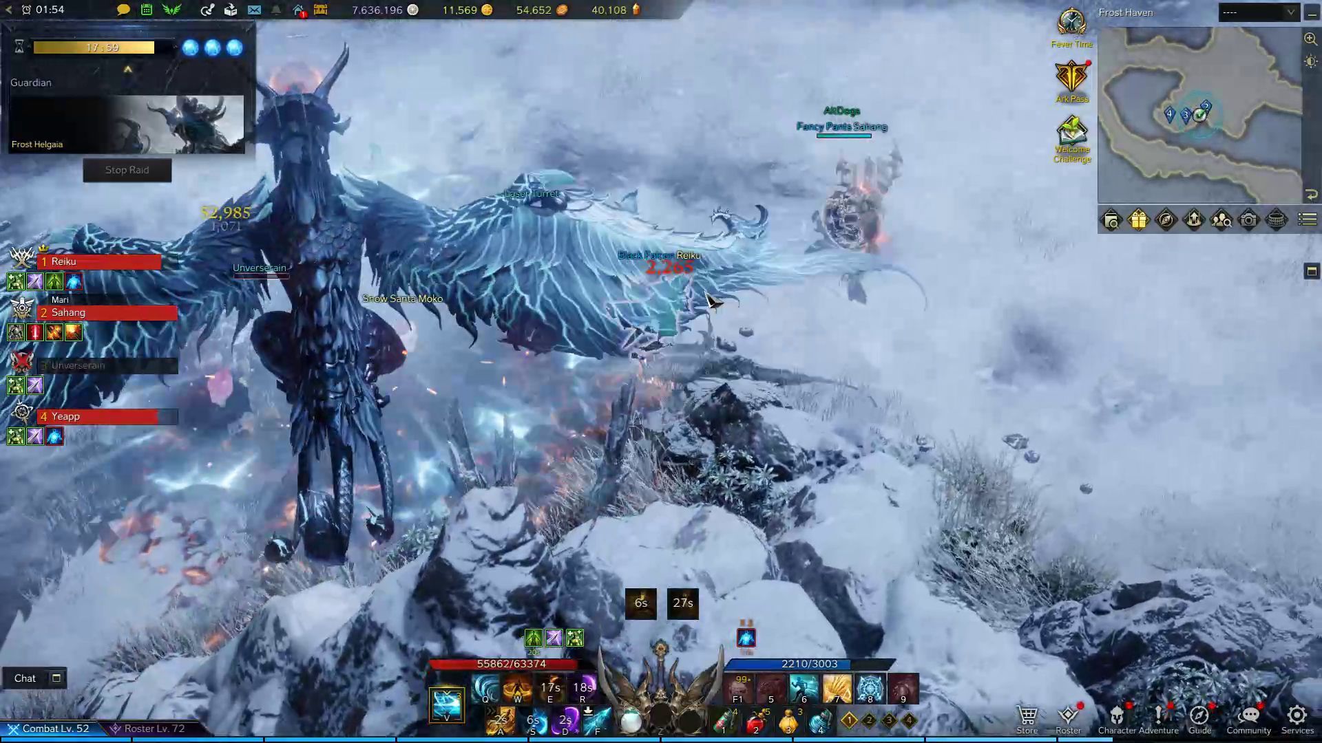 Frost Helgaia - Slam Skill in Combat