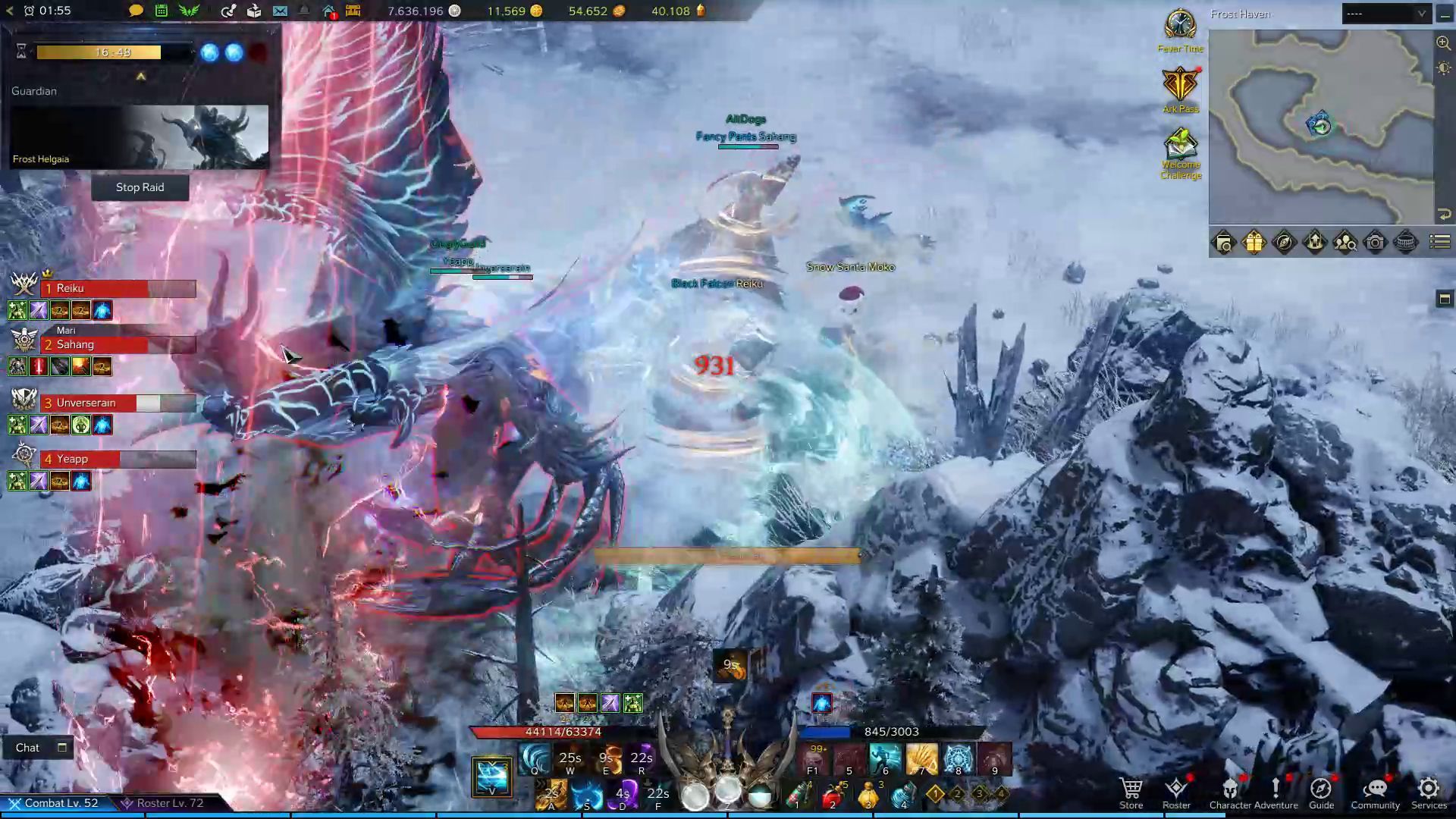 Frost Helgaia - Tail Swipe Skill in Combat