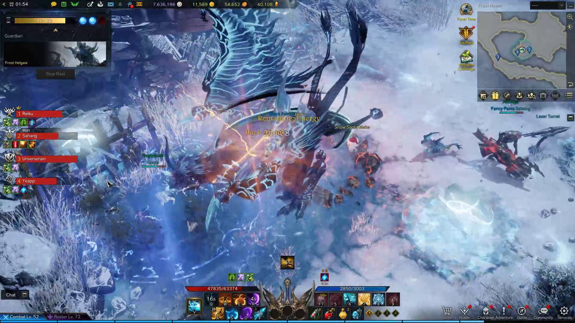 Frost Helgaia - Trying to Evolve to Phase 3 in Combat