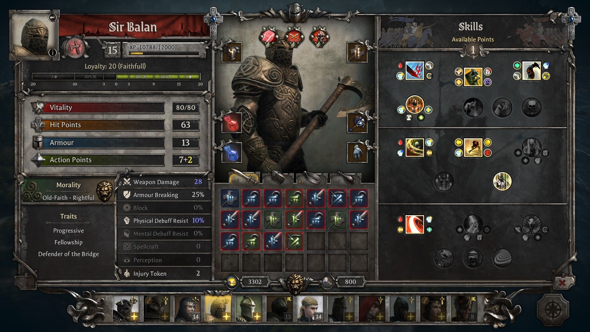 King Arthur Knight’s Tale Champion Class Guide Sir Balan
