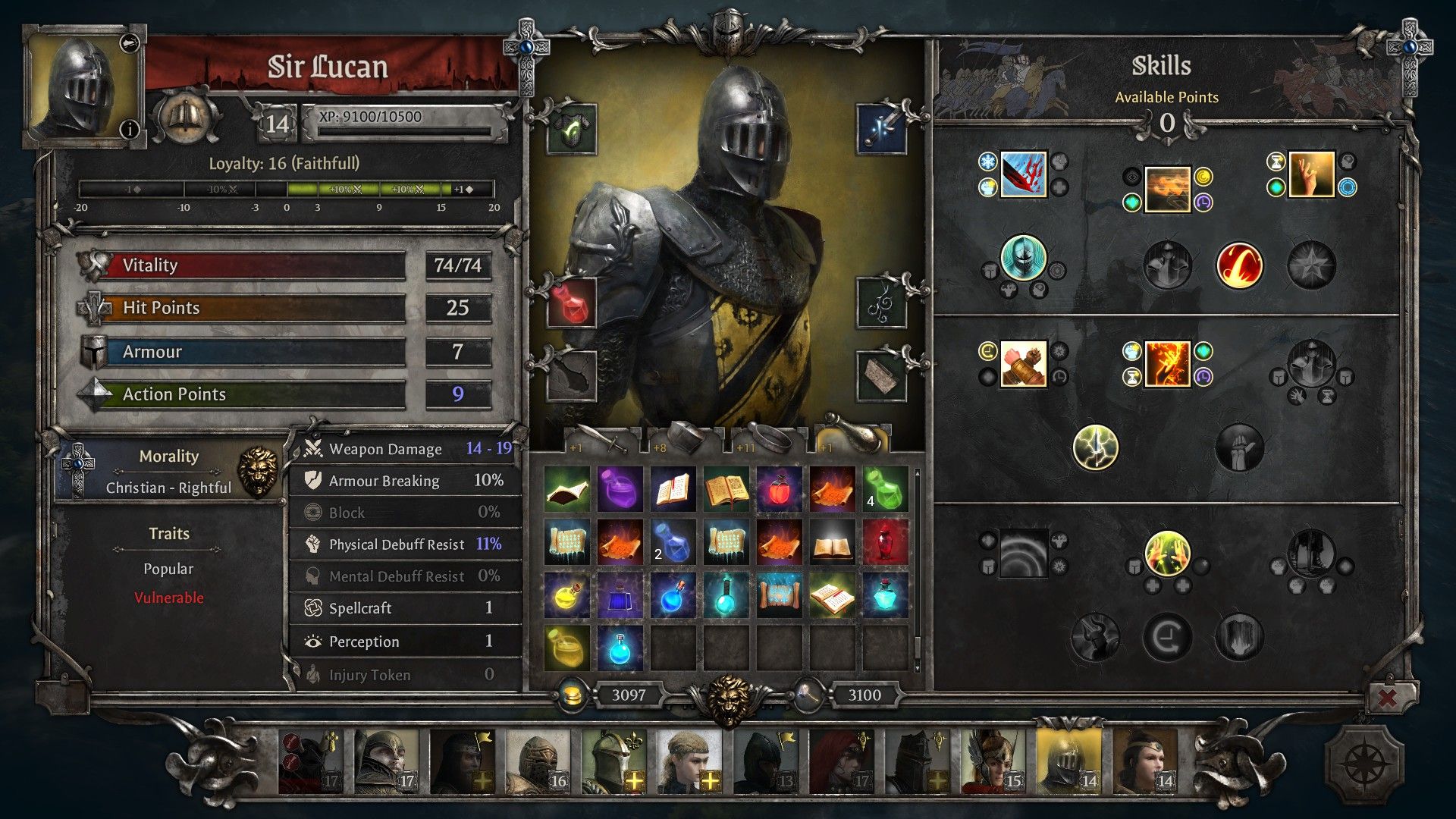 King Arthur Knight’s Tale Sage Class Guide Sir Lucan