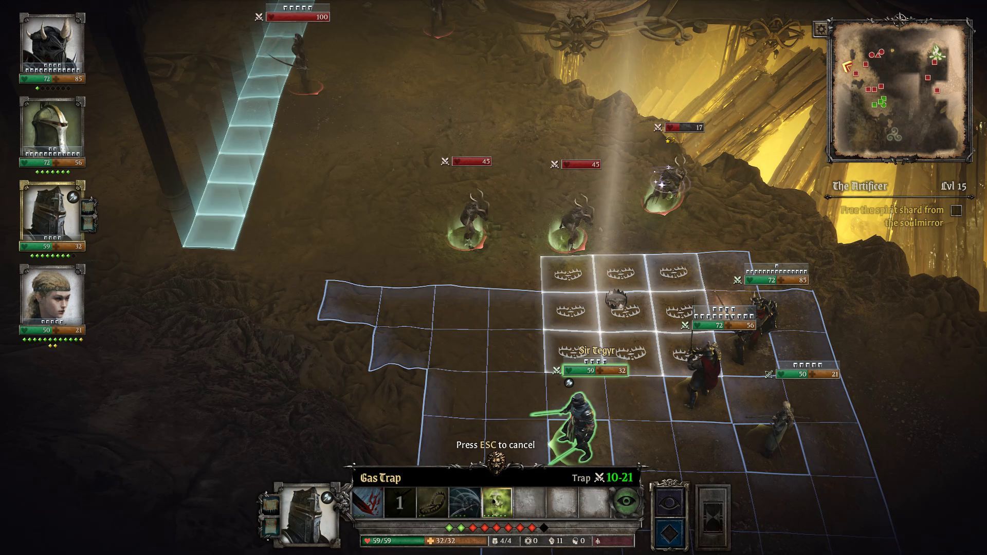 King Arthur Knight’s Tale Vanguard Class Guide Gas Trap Skill in Combat