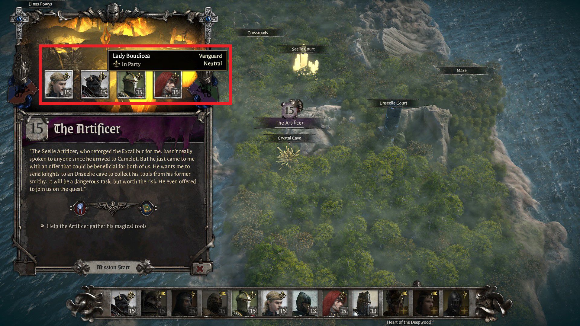 King Arthur Knight’s Tale Vanguard Class Guide Party Composition Before Mission