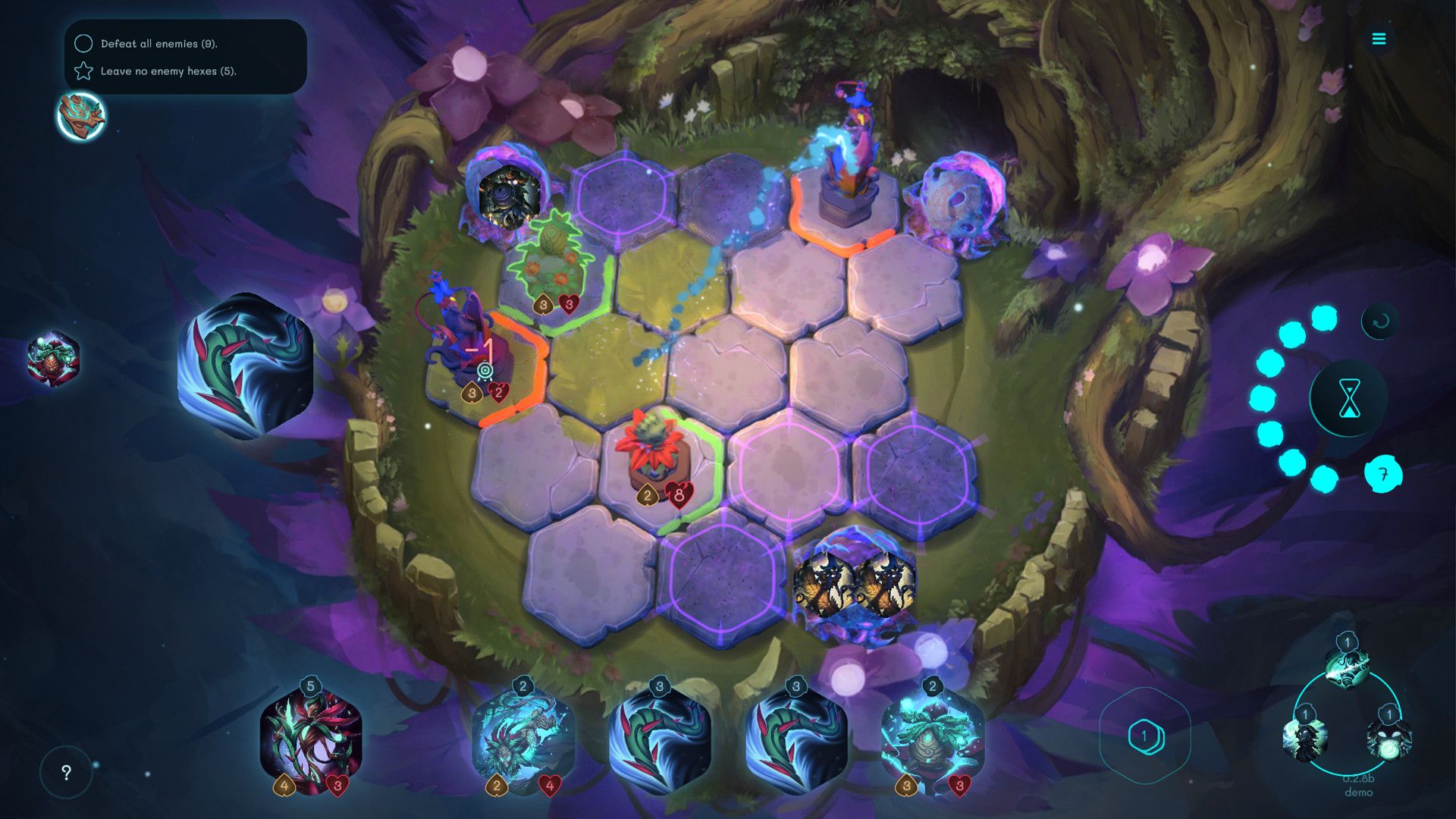 Oaken is a turn-based card battler roguelike