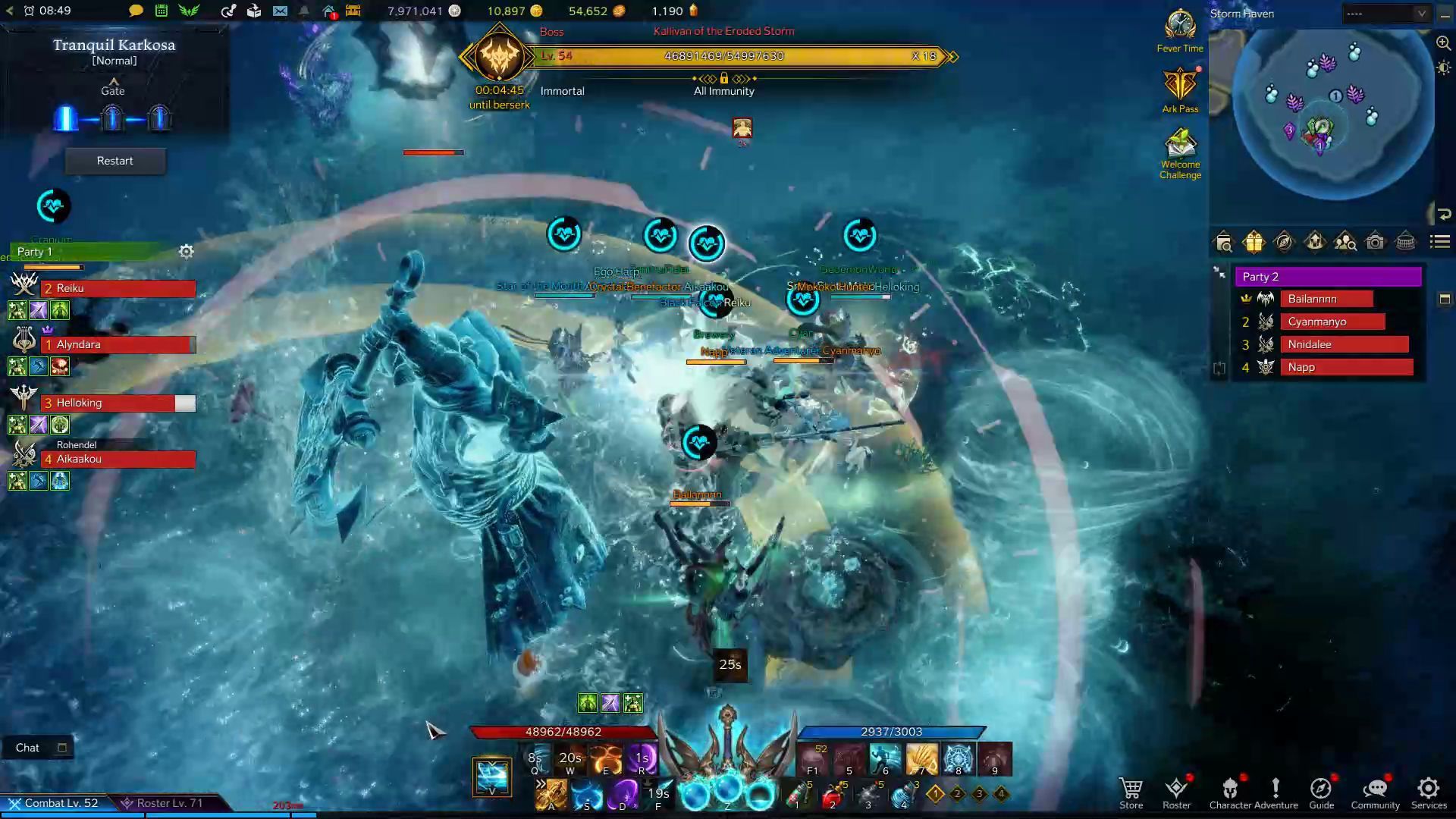 Tranquil Karkosa - Kallivan Triple Anchor Strike Skill in Combat