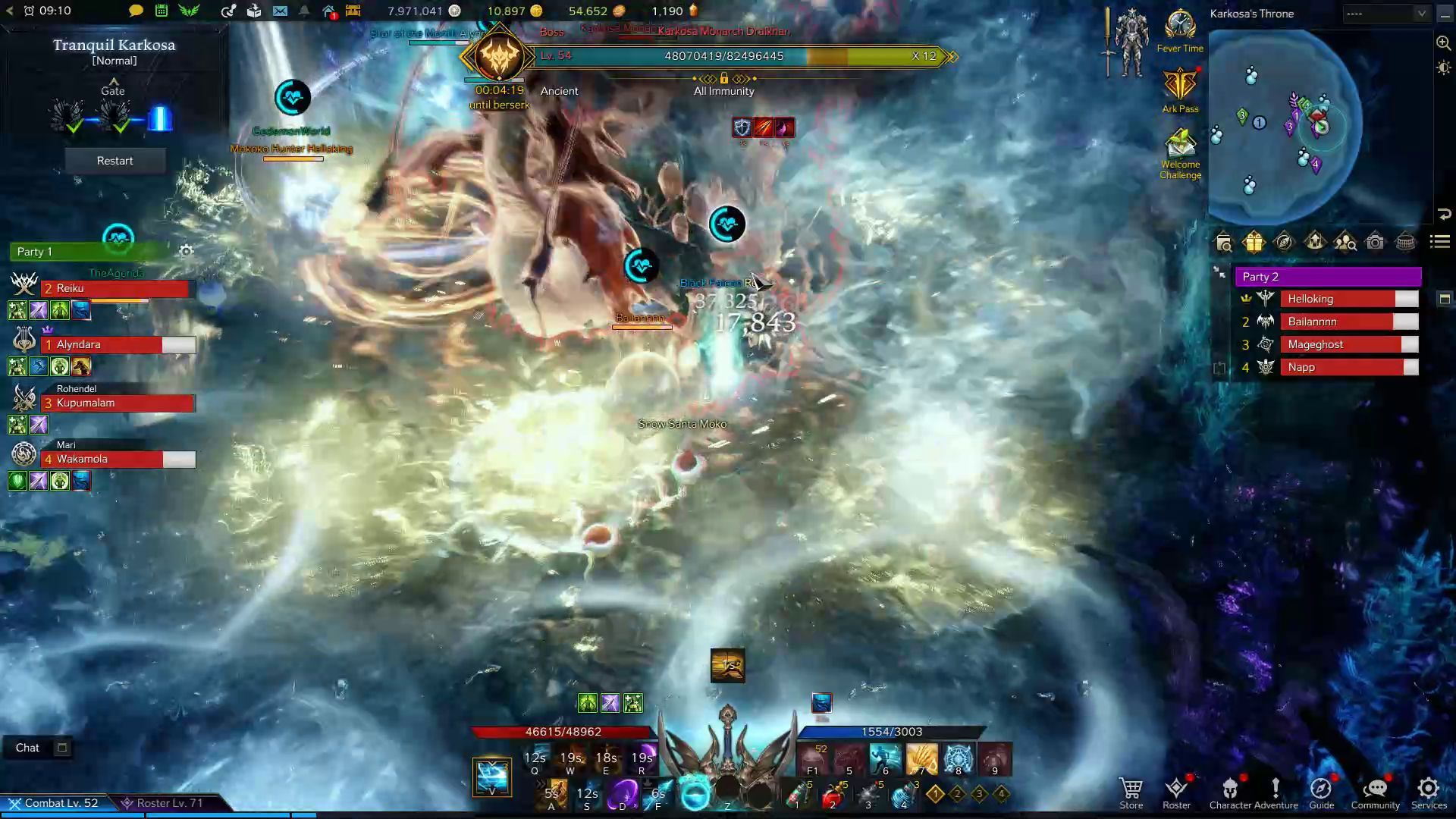 Tranquil Karkosa - Karkosa Monarch Draikhan Water and Electric Storm Skill in Combat