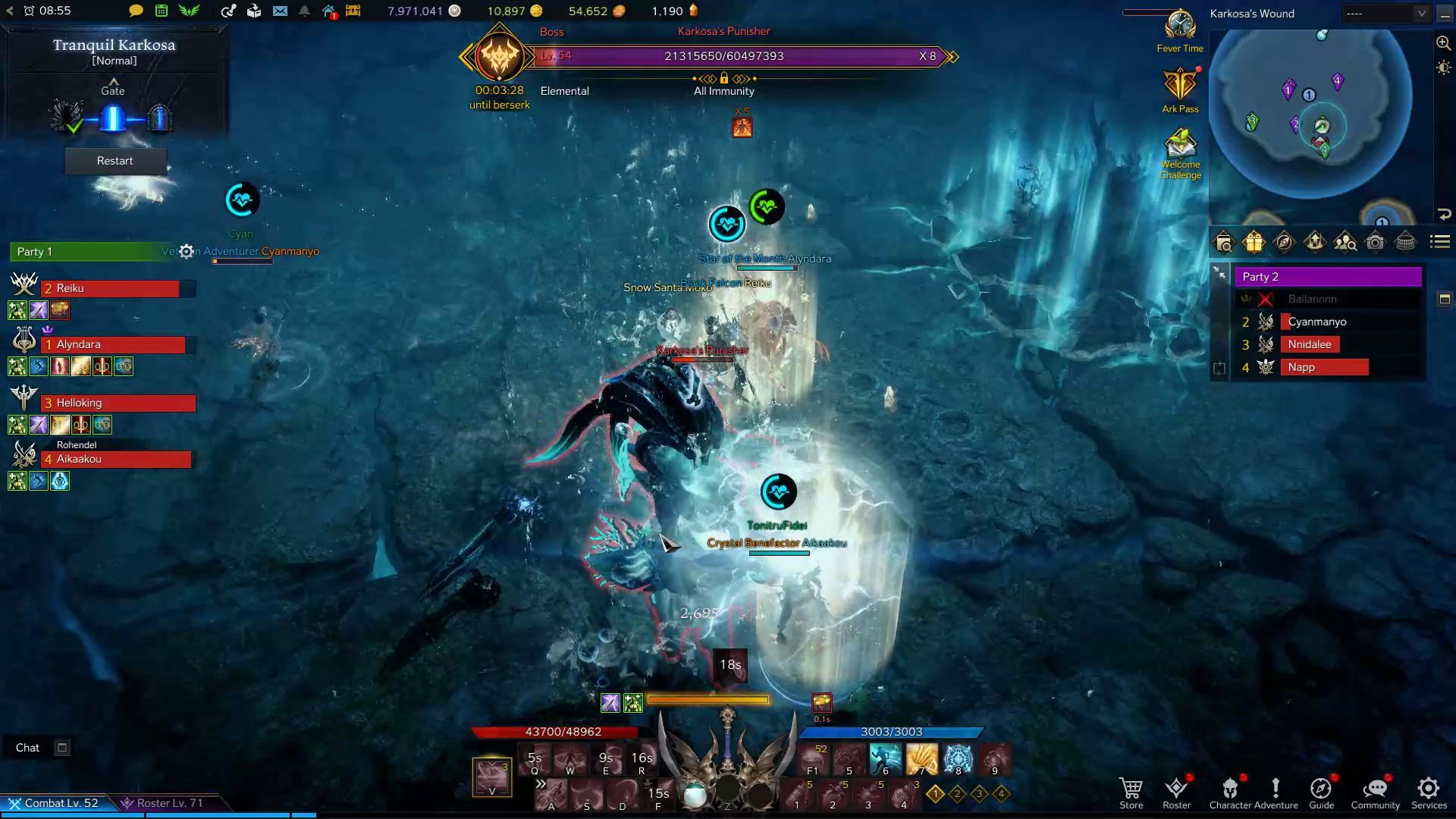 Tranquil Karkosa - Karkosa&rsquo;s Punisher Grab Skill in Combat