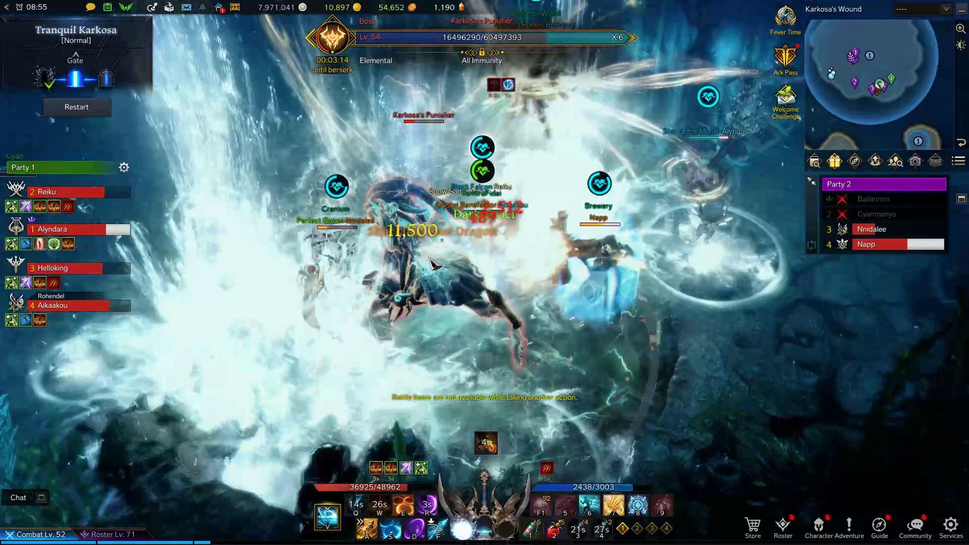 Tranquil Karkosa - Karkosa&rsquo;s Punisher Water Geysers Skill in Combat