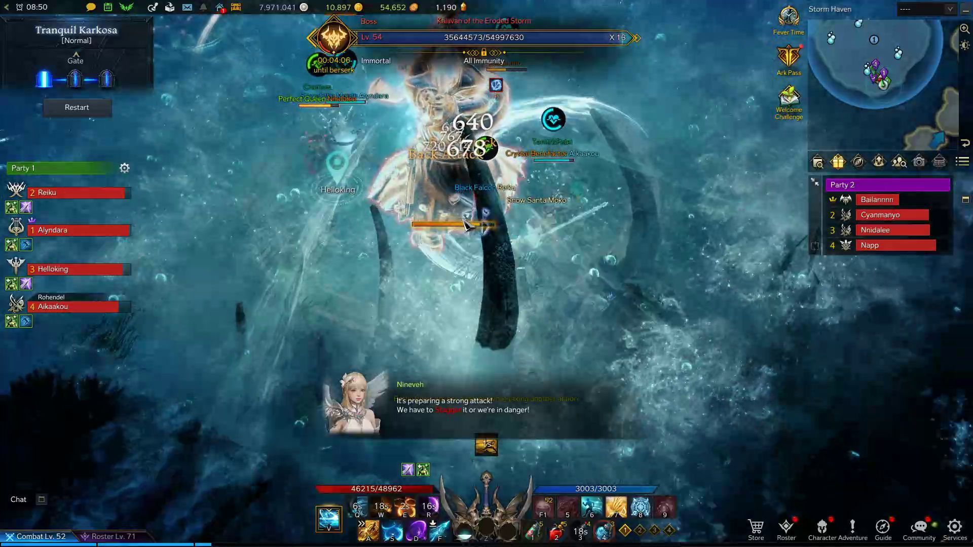 Tranquil Karkosa Lost Ark Guide - Dealing Stagger Damage Against Kallivan