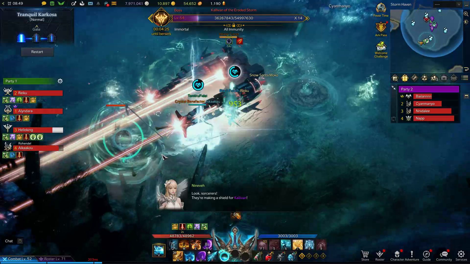 Tranquil Karkosa Lost Ark Guide - Kallivan Fighting Sorcerers