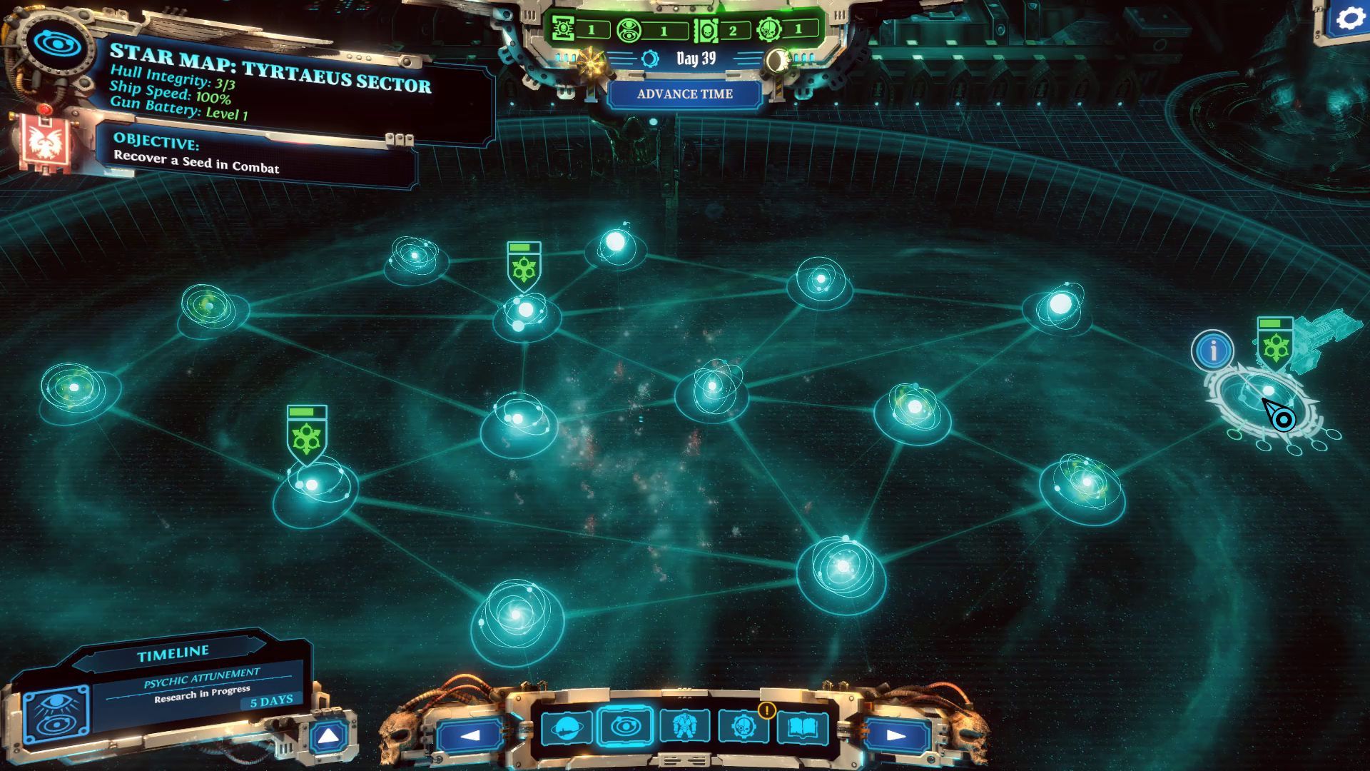 Warhammer 40000 Chaos Gate - Daemonhunters Overview star Map