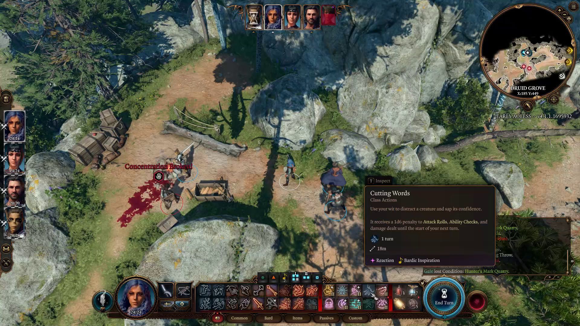 Baldur&rsquo;s Gate 3 Bard Cutting Words in Combat