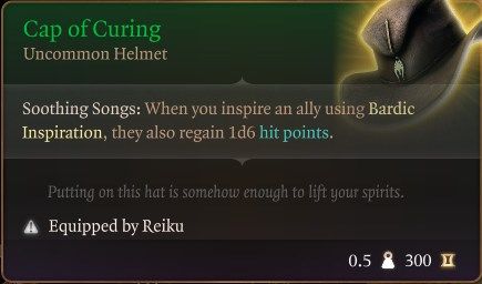 Baldur&rsquo;s Gate 3 Cap of Curing