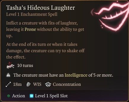 Baldur&rsquo;s Gate 3 Tasha&rsquo;s Hideous Laughter