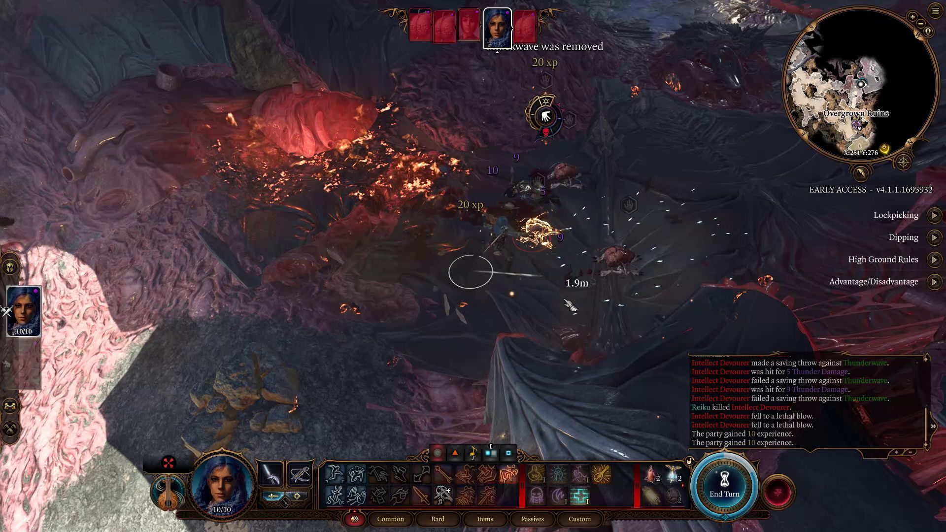 Baldur&rsquo;s Gate 3 Thunderwave Spell in Combat