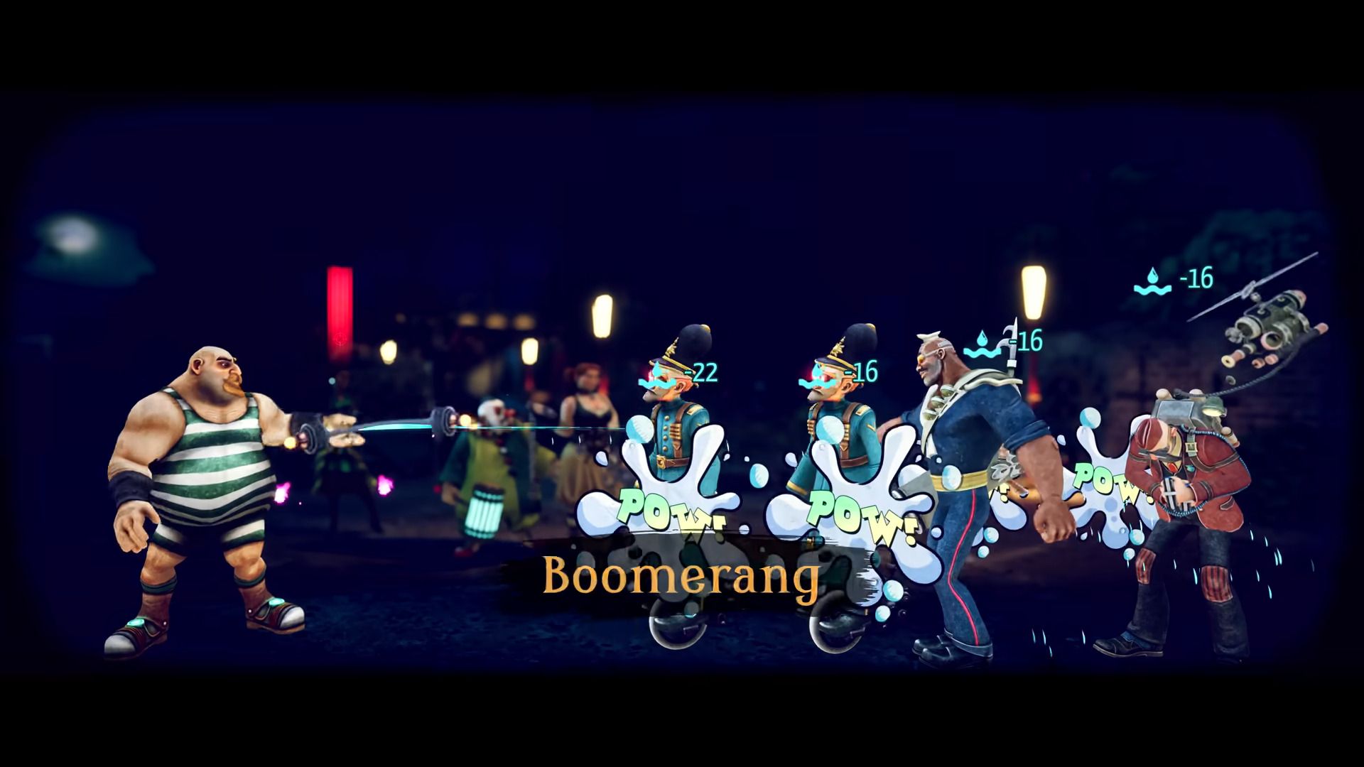 Strongman Boomerang Skill in Combat