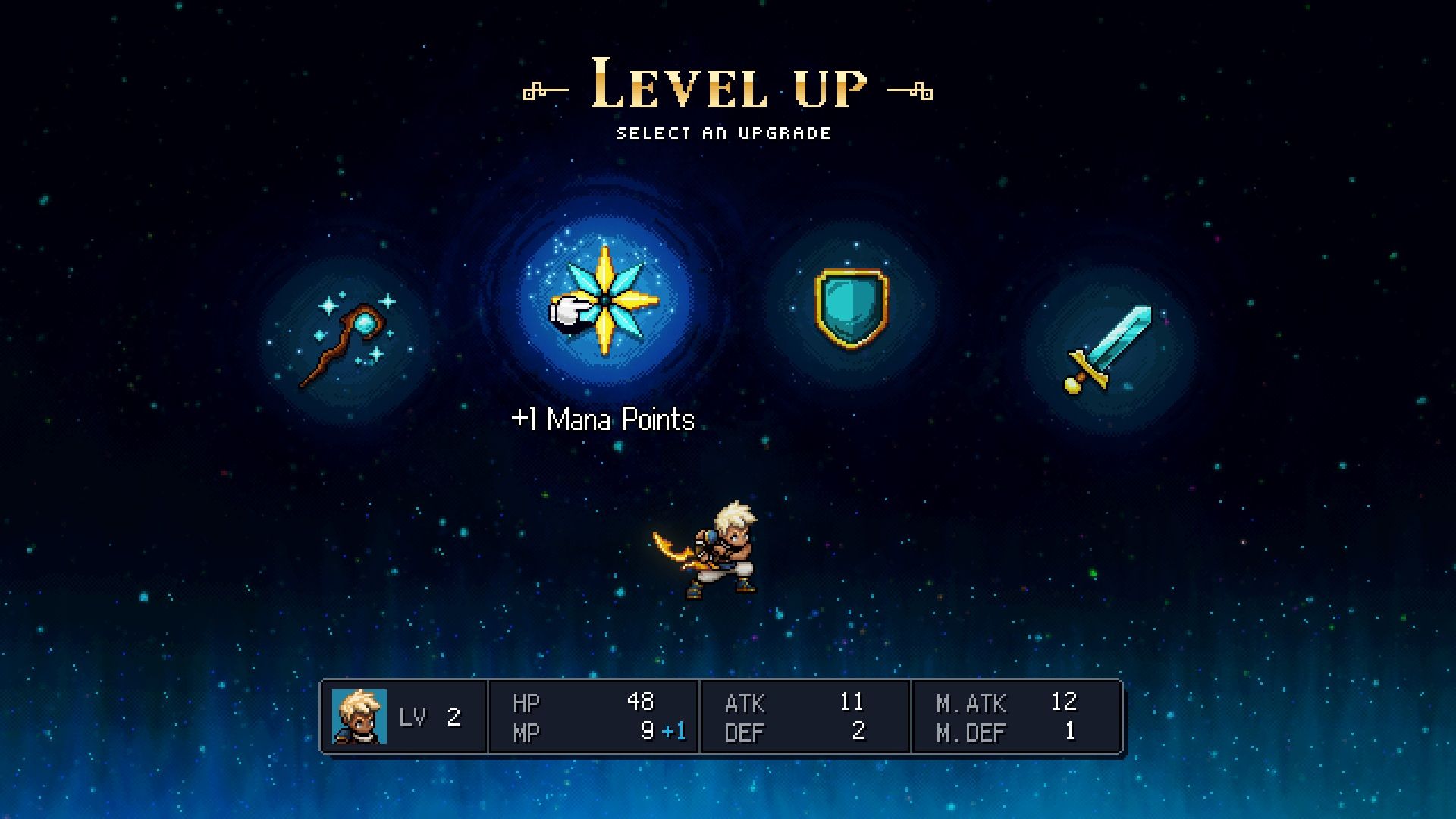 Sea of Stars Level Up Screen