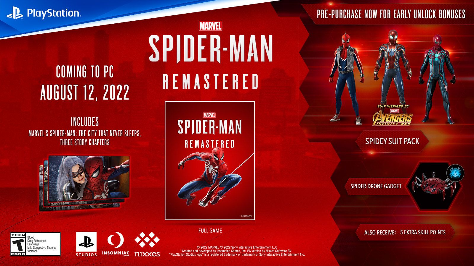Marvel&rsquo;s Spider Man Remastered is Coming to PC on August 12th; PC Specs and Features Unveiled