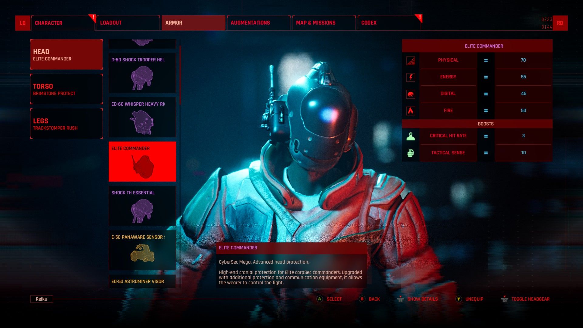 The Ascent - Elite Commander Headgear for the Whirlwind Warrior Build