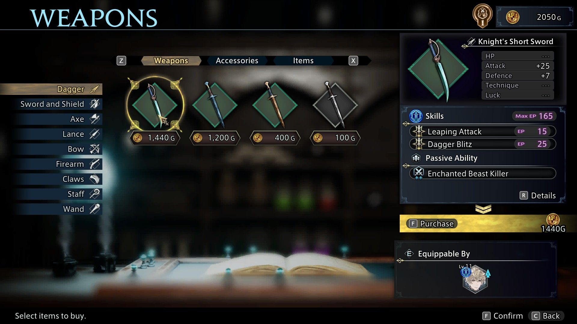 The DioField Chronicle - Equipment