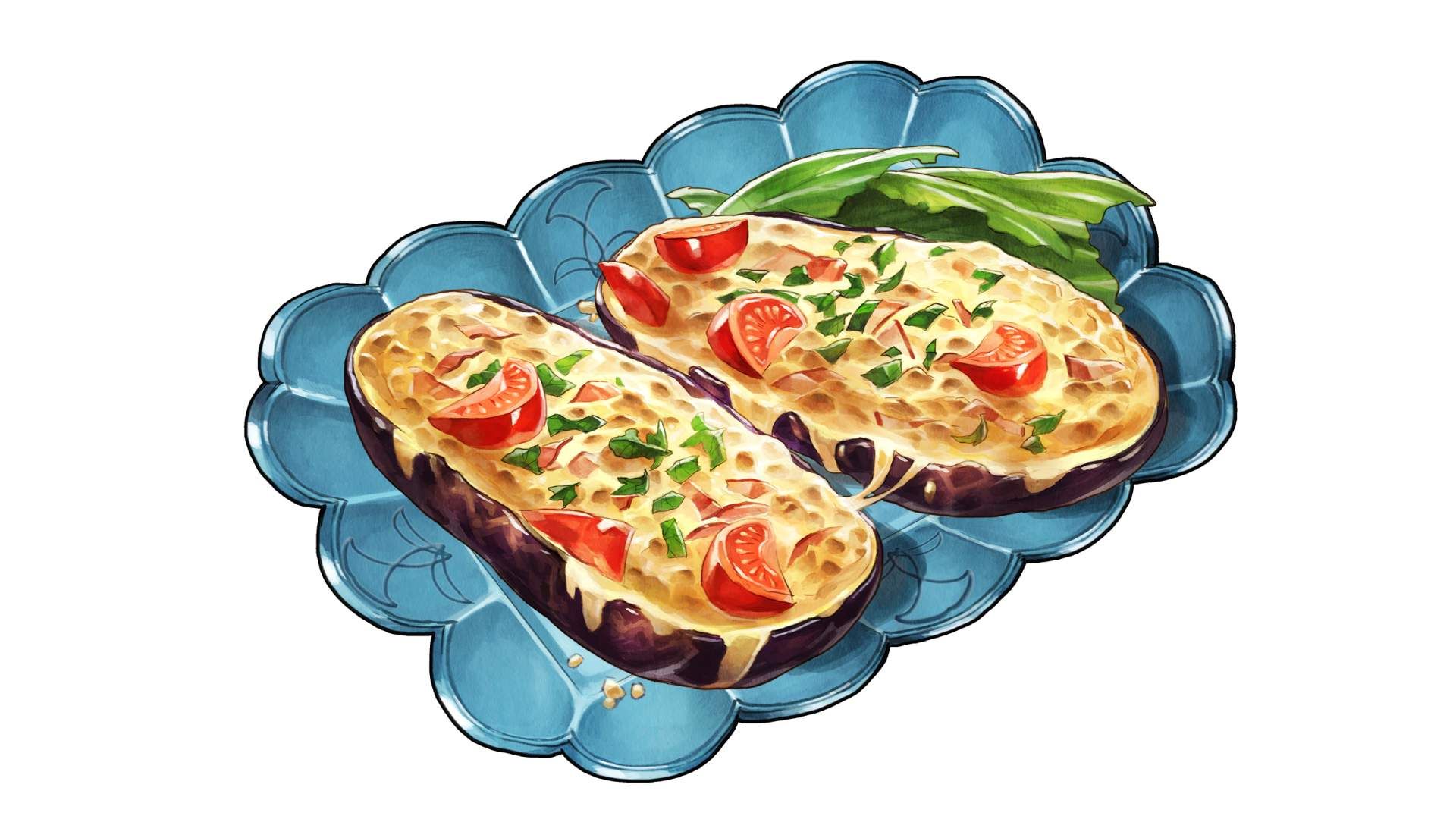 Harvestella Tomato and Eggplant Cheese Bake