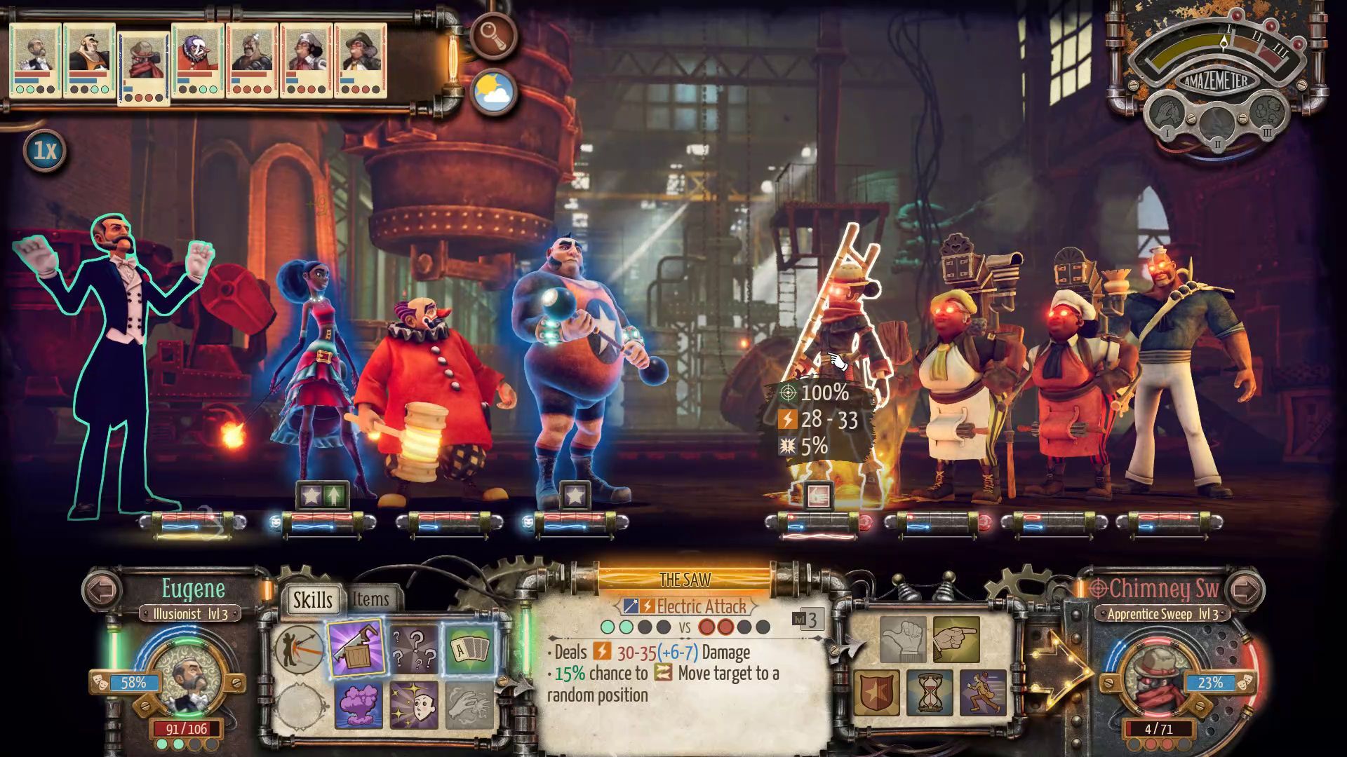 Circus Electrique Beginner Guide - Optimally Position Your Characters