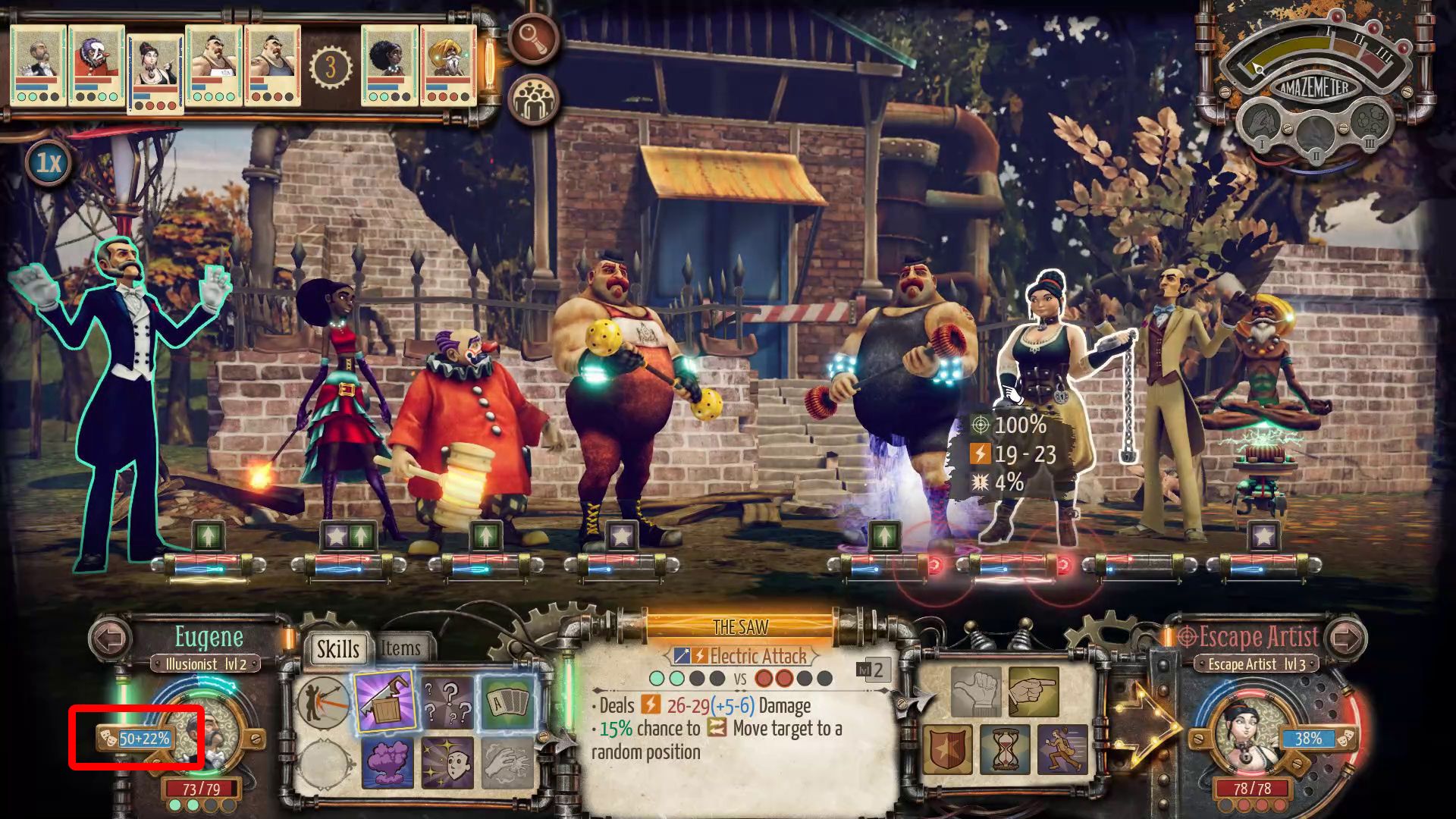 Circus Electrique - Devotion Mechanic in Combat