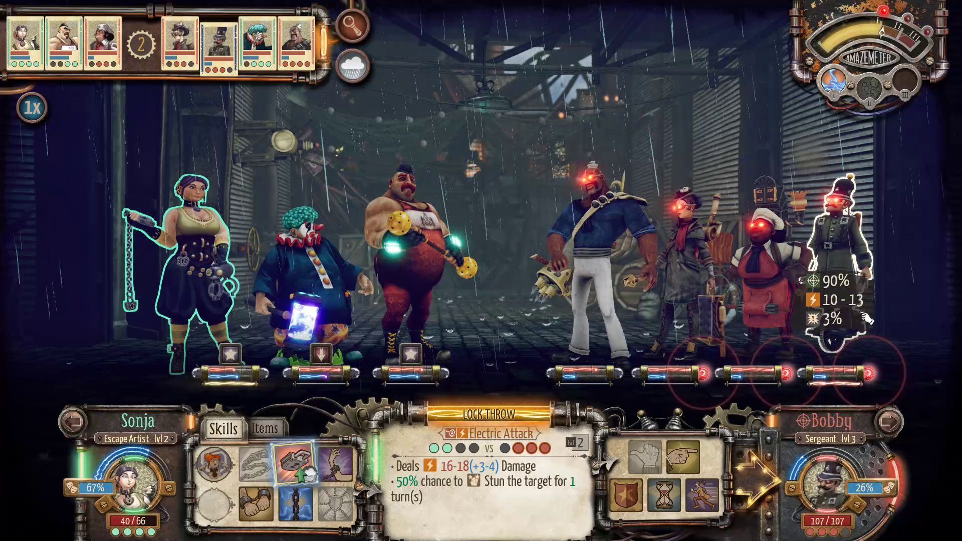 Circus Electrique Review - Tactical Turn-Based Combat