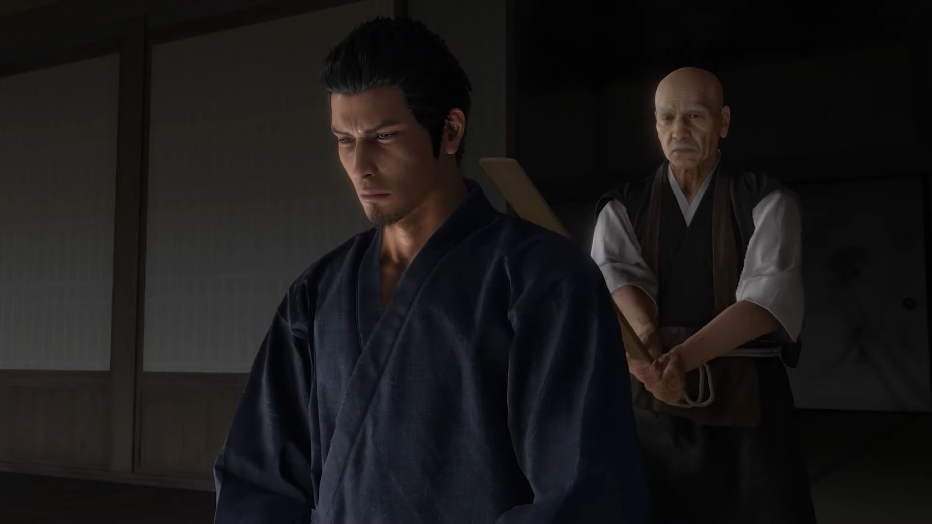 Kiryu Getting Hit by Bamboo Sticks