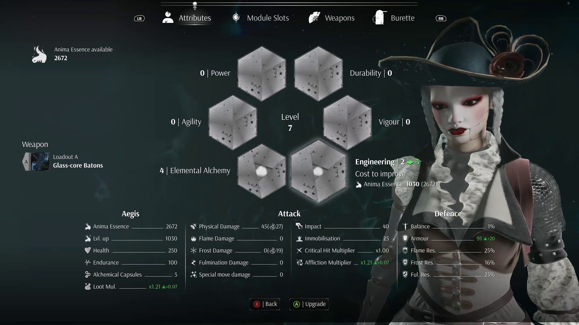 Alchemist Class Attributes