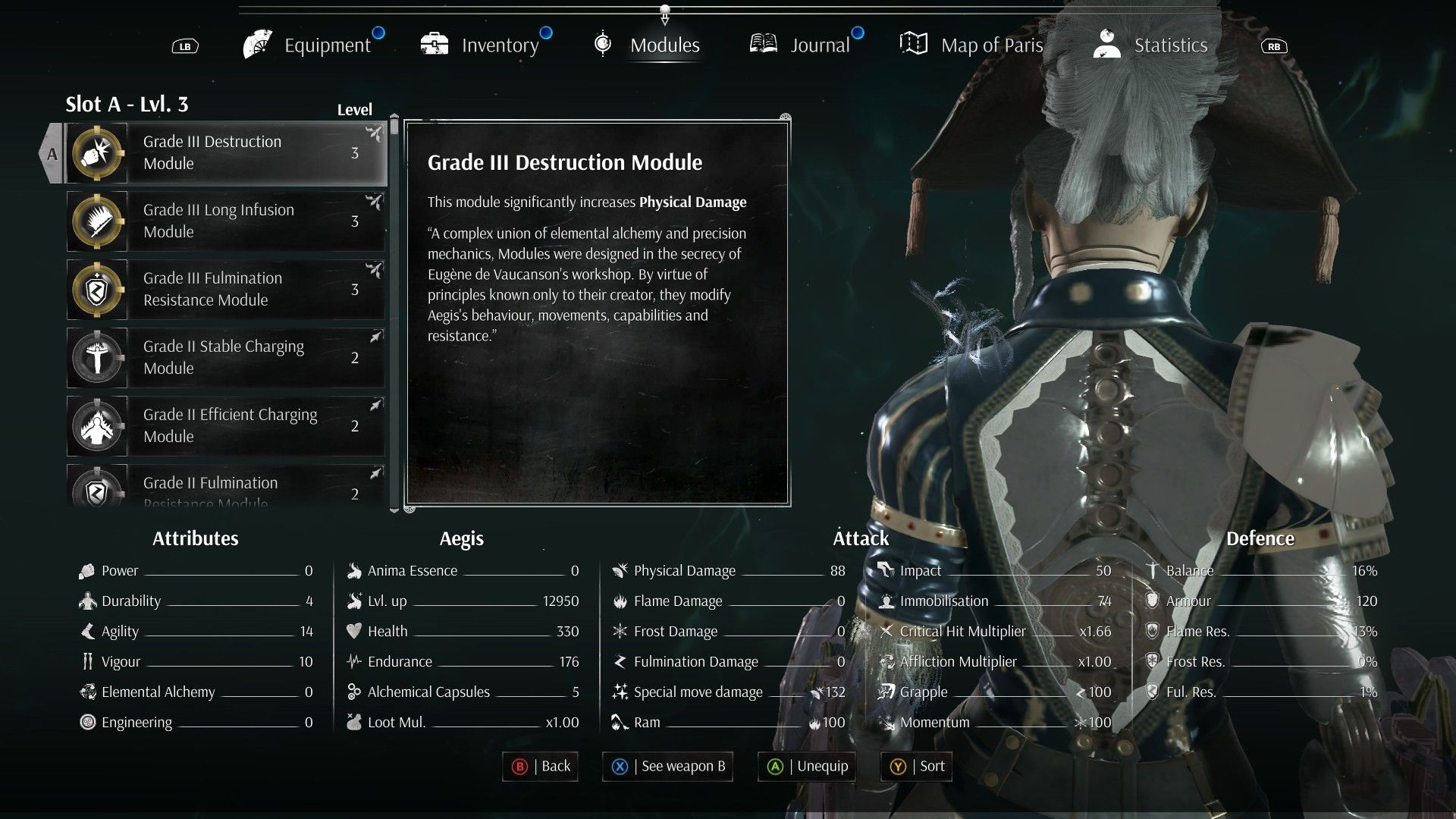 Steelrising Dancer Class Guide - Grade III Destruction Module