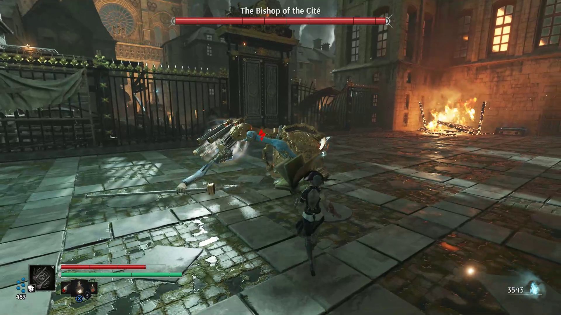Immobilized Titan in Combat