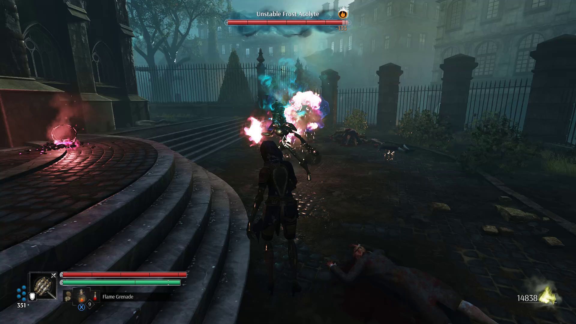 Flame Grenade in Combat for the Bodyguard