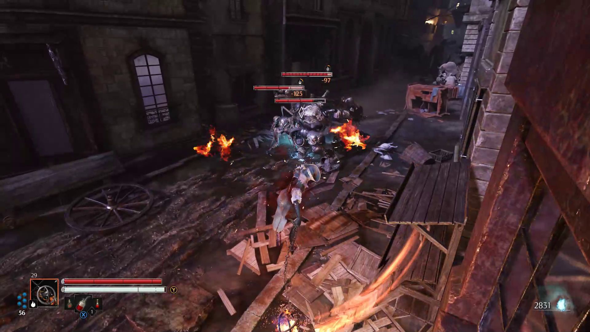 Steelrising Review - Groups of Enemies in Combat