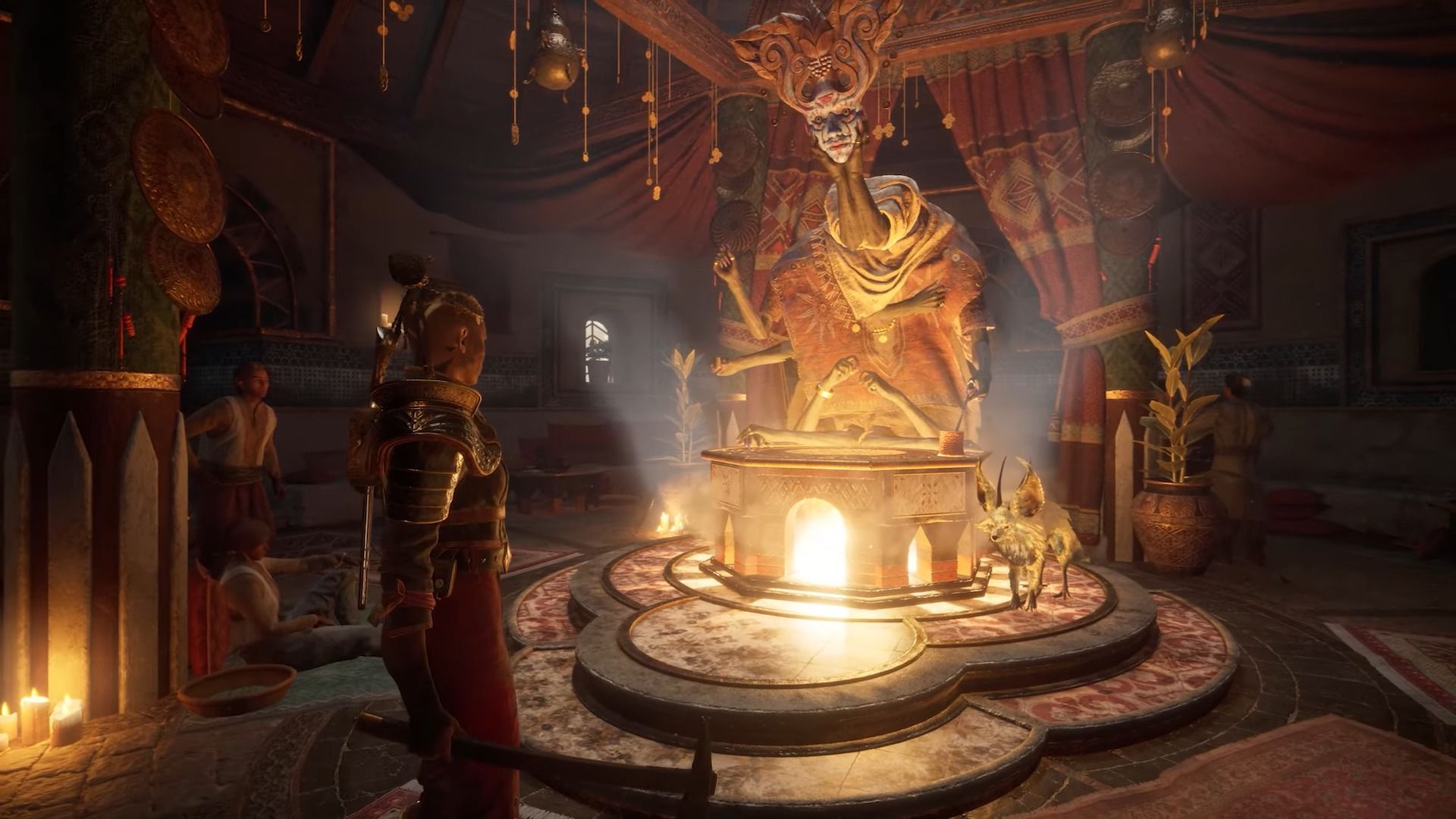 This Thing Has no Head. So It Uses One of Its Many Hands to Hold Up a Mask Instead