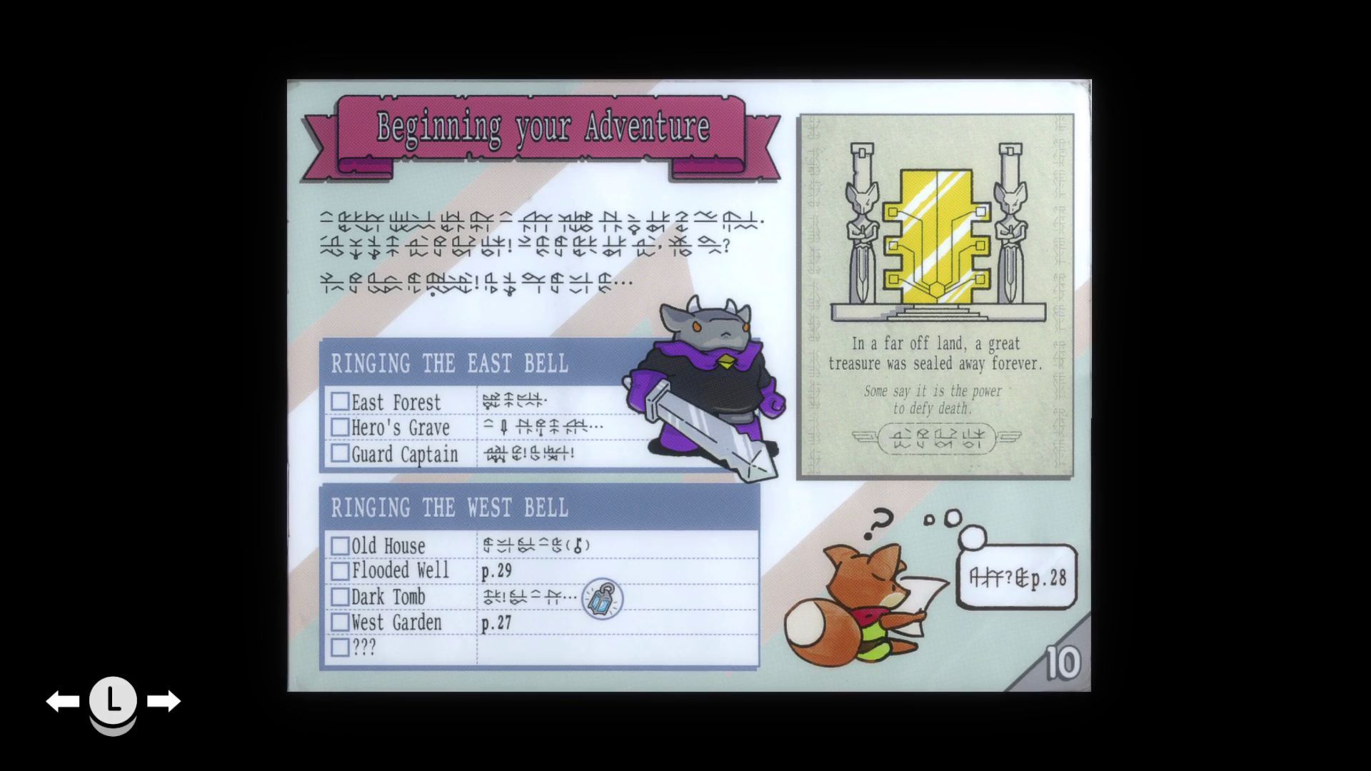 Tunic Review - Sacred Book Beginning Your Adventure