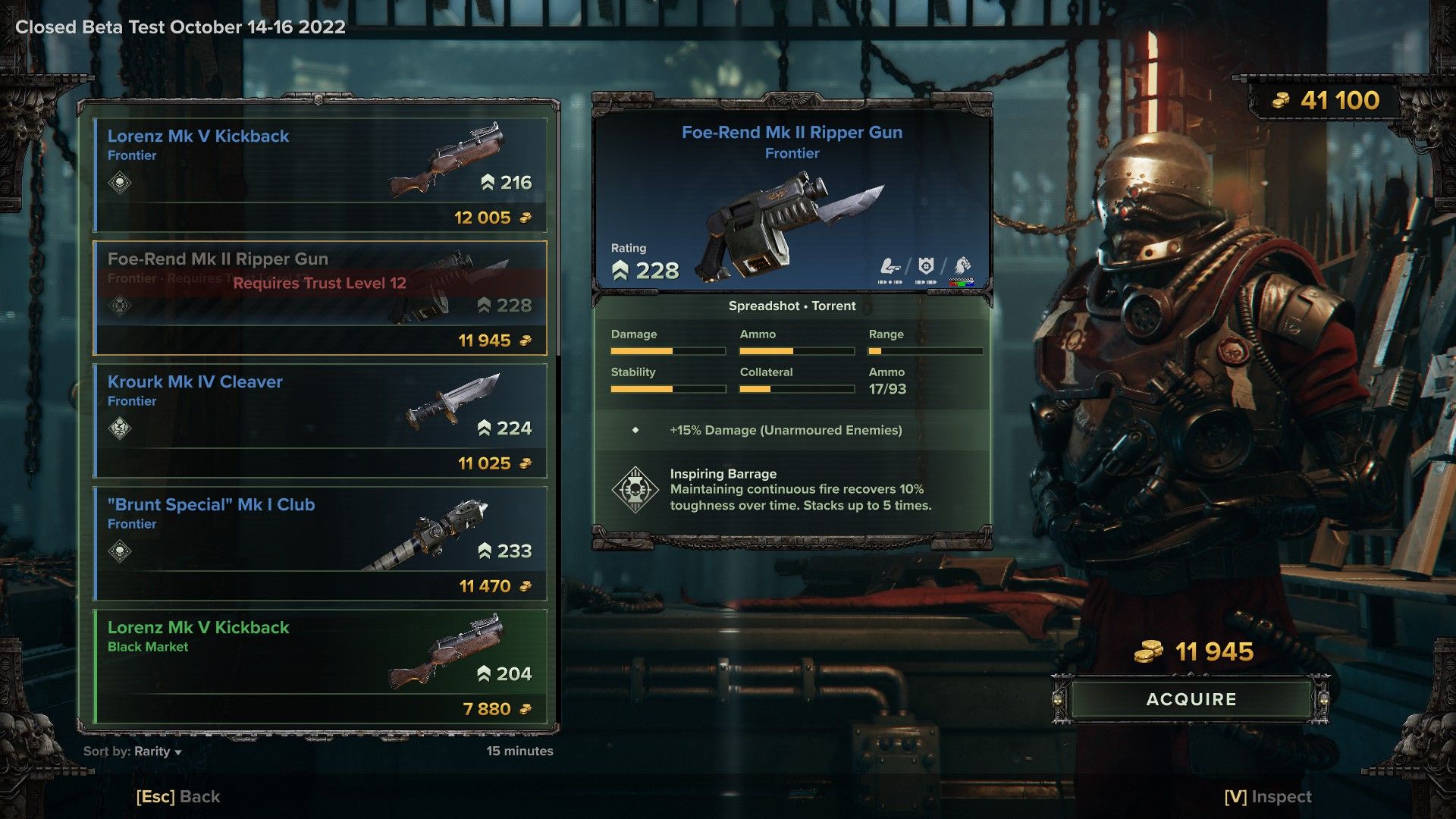 Armoury Exchange in the Mourningstar