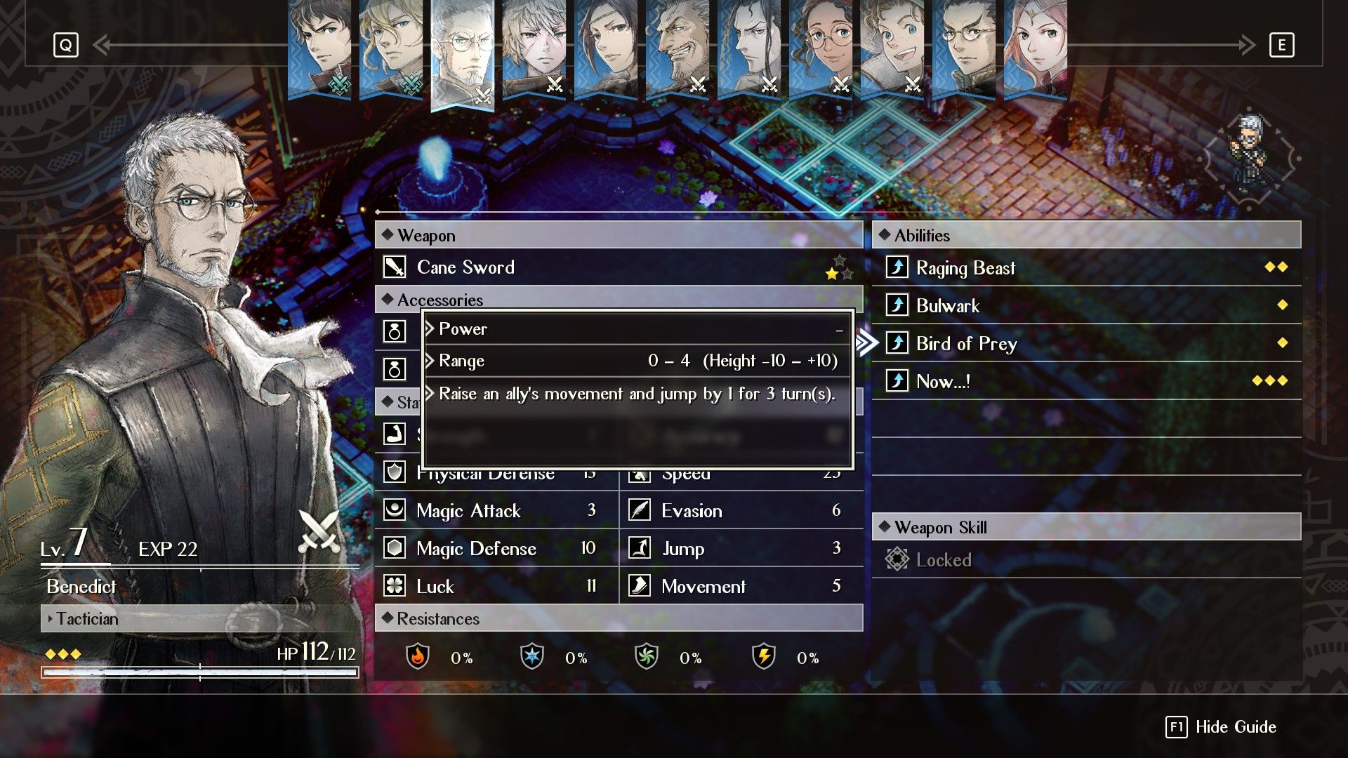 Benedict Bird of Prey Ability