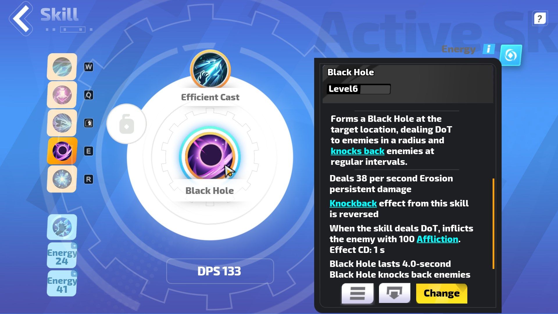 Black Hole Skill