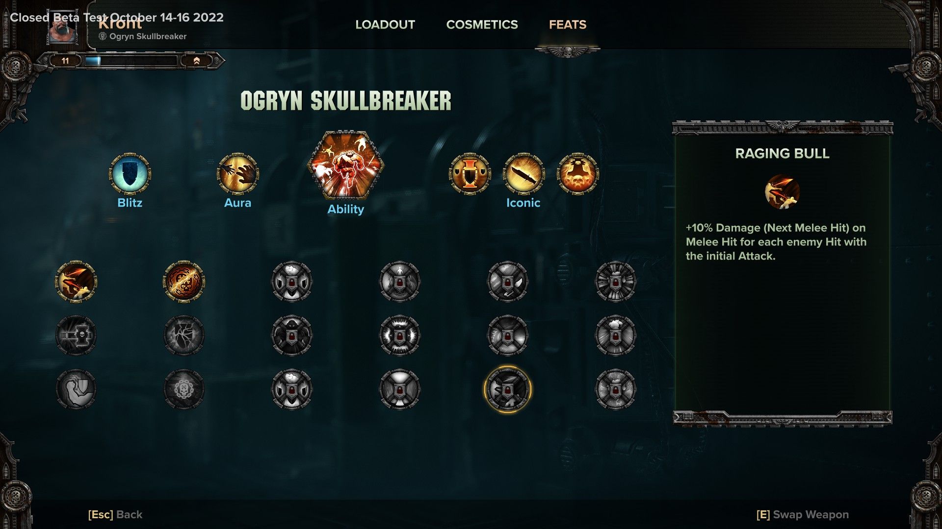 Feats in Warhammer 40K Darktide