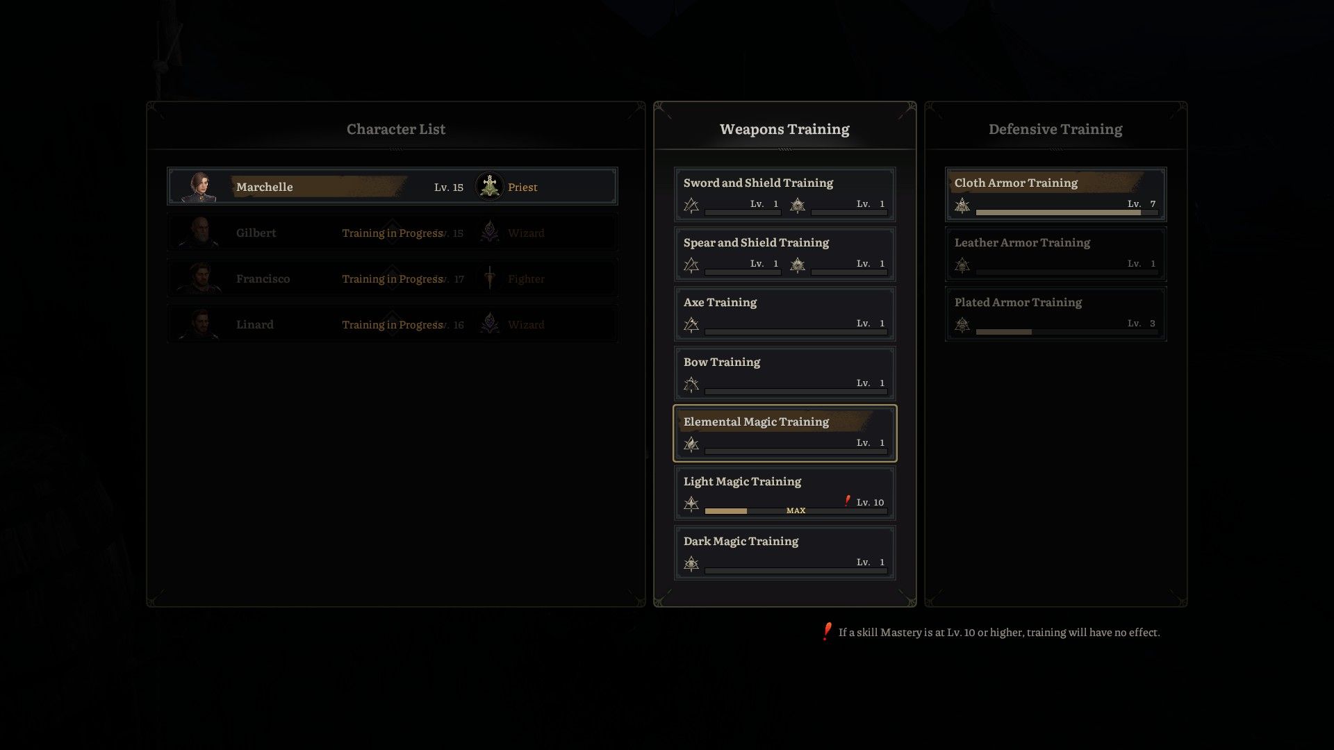 Lost Eidolons Gameplay and Features Overview - Training Plan