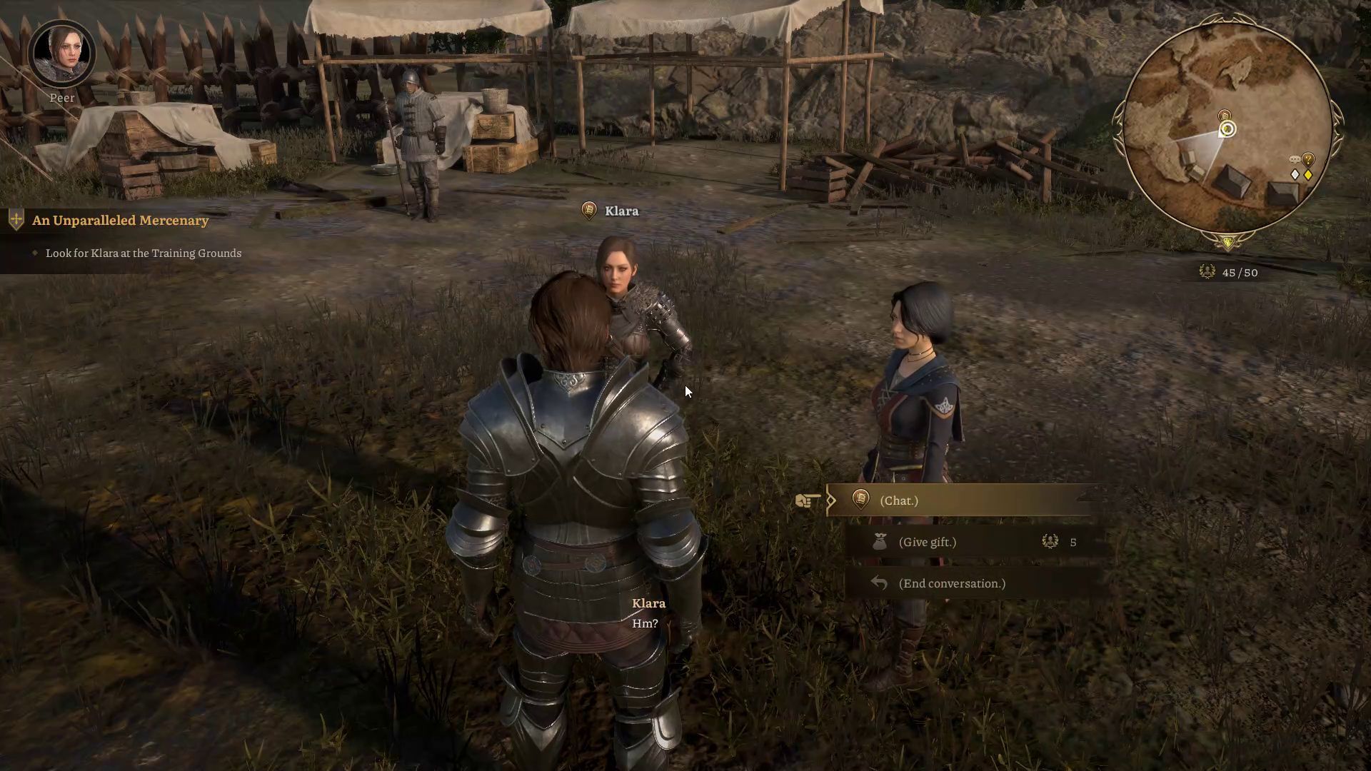 Speaking with NPCs in Lost Eidolons